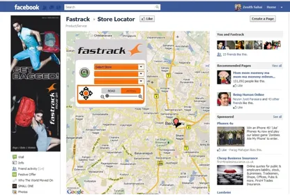 Indian brands on Facebook : An engaging Fast Track Facebook page.