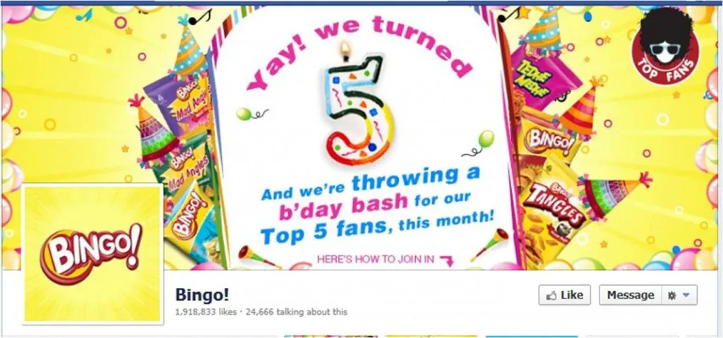 Bingo, Bingo Chips, Bingo Mad Angles, Bingo on Facebook