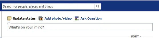 Facebook 'Ask Question' Option