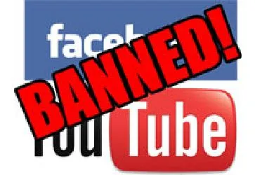 facebook youtube banned