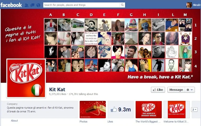 kitkat italy page