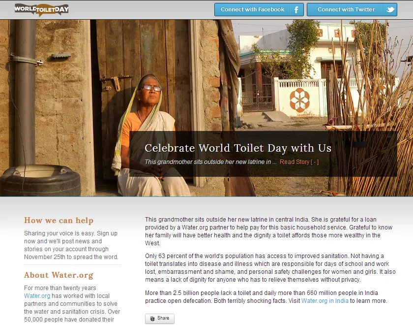 World Toilet Day - water.org