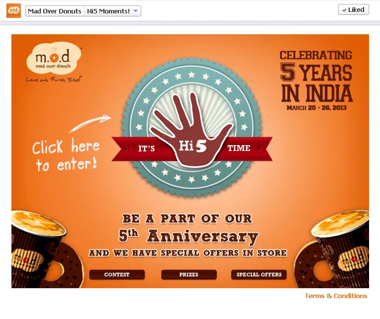 Social Media Campaign Review: Mad Over Donuts Hi5 moments fb app