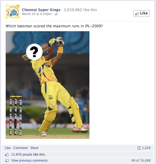 Facebook Kings XI Punjab Quiz