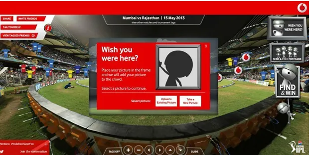 Vodafone fan cam augmented reality
