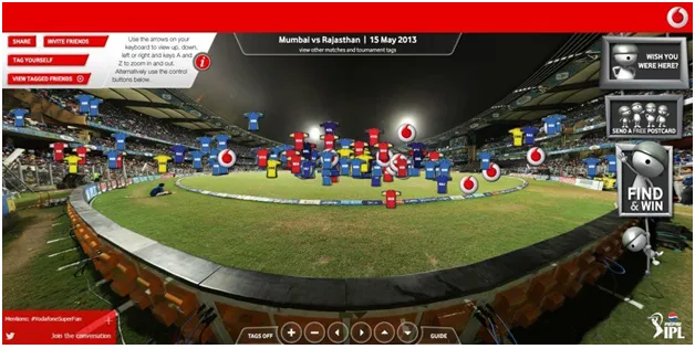 vodafone Fan cam contest augmented reality
