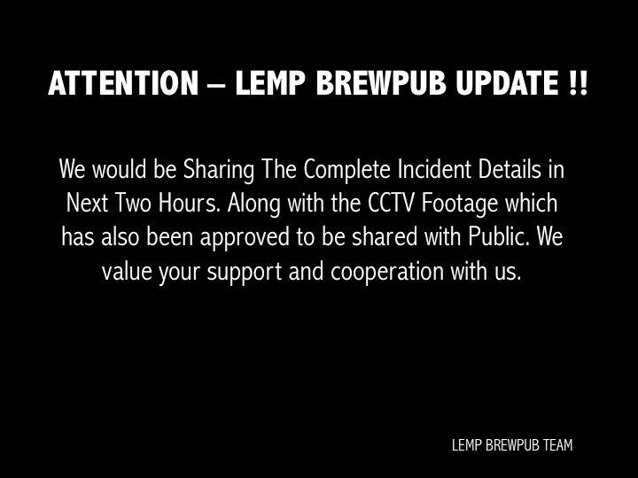 Lemp Brew Pub CCTV Video Footage