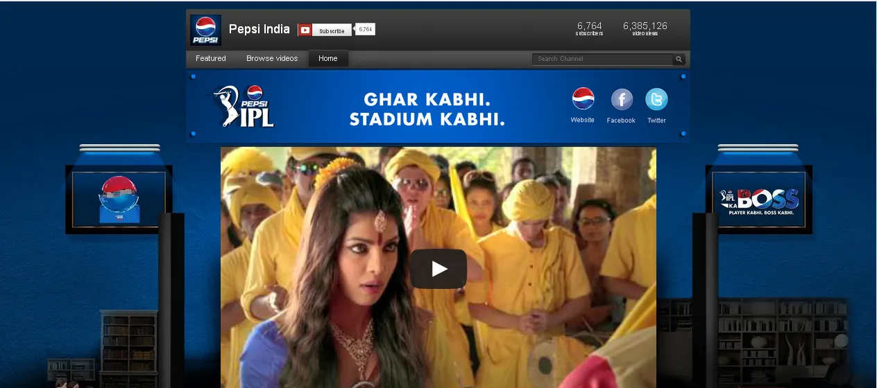 Pepsi India Youtube channel