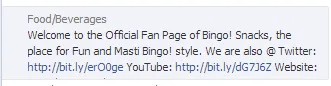 Bingo facebook description
