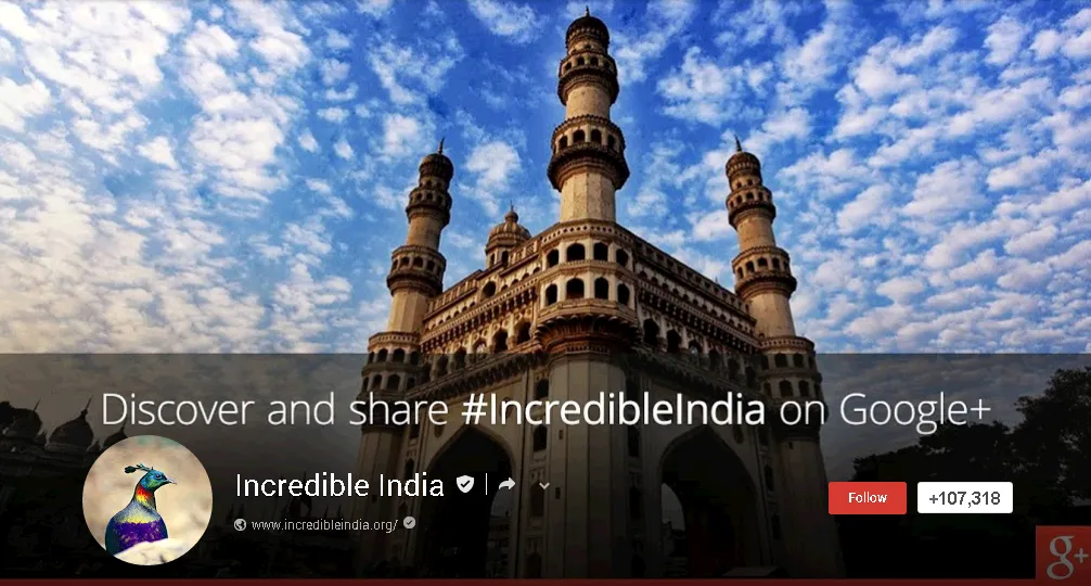 Incredible India - Google+ Cover Photo