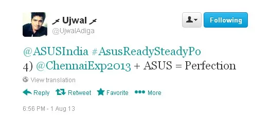 asus india twitter contest celebration on twitter