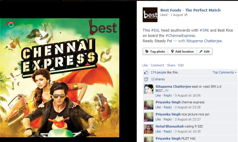 best foods chennai express facebook post