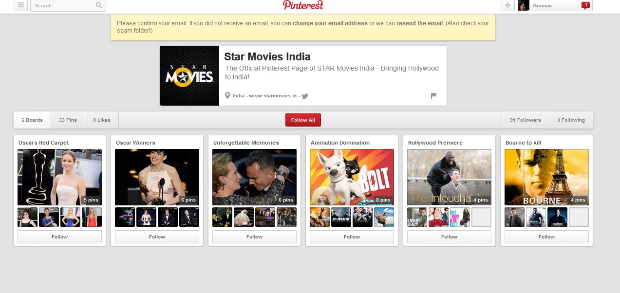 Star Movies India Pinterest