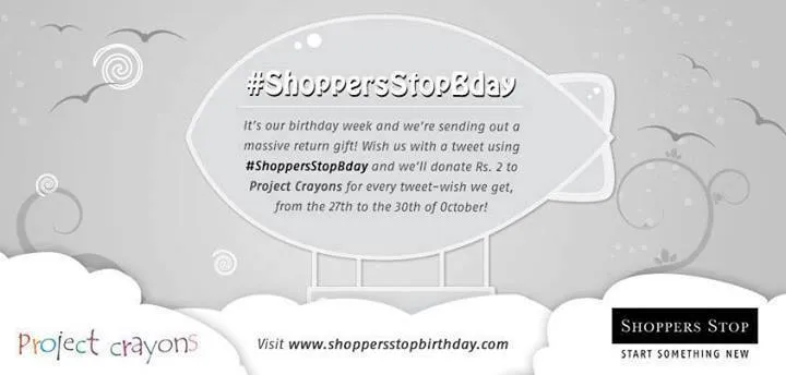 Shoppers stop birthday campaign