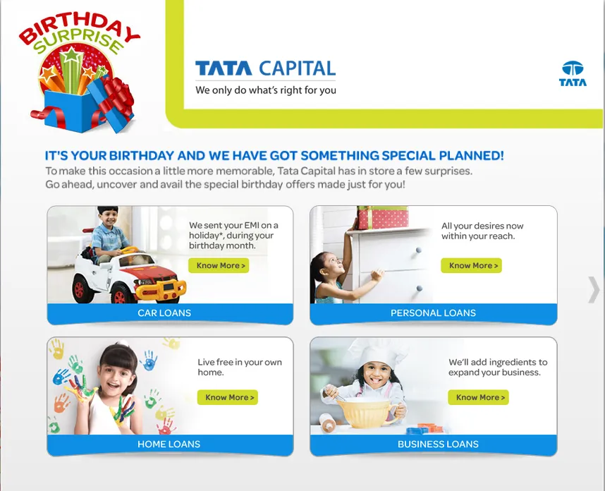 Tata Capital Birthday Surprise