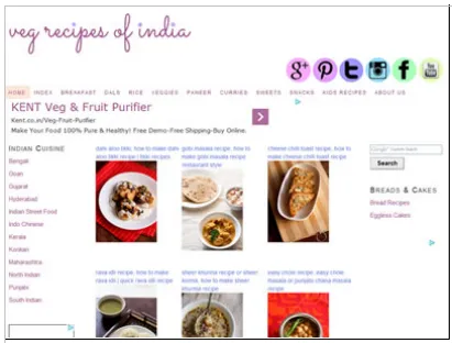 Veg Recipes Of India