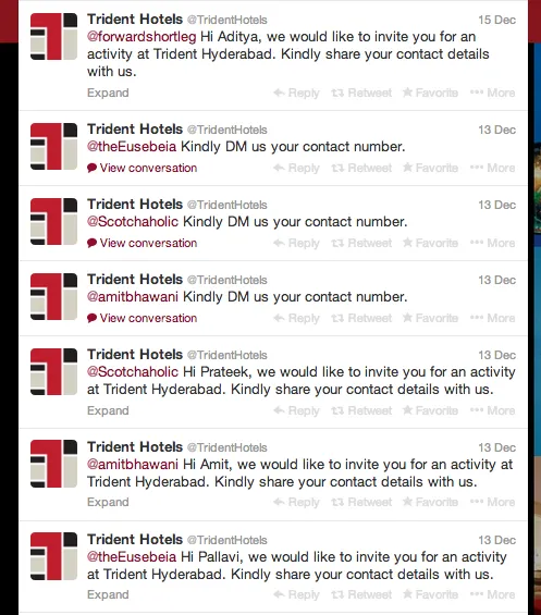 trident contact bloggers tweets