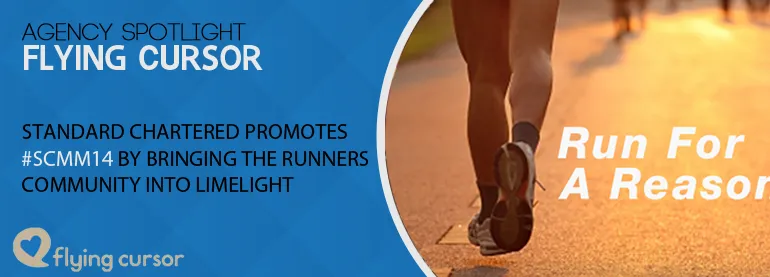 Flying Cursor promotes #SCMM14 by bringing runners community