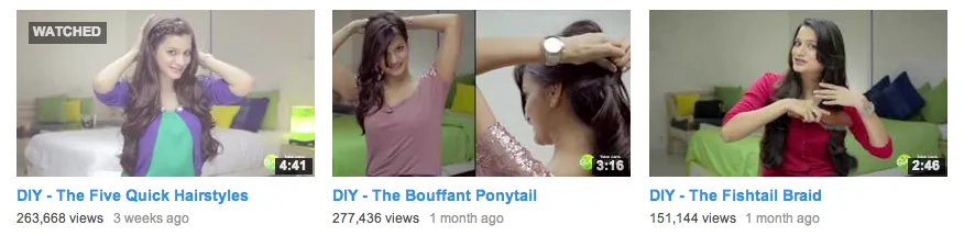 Indian Personal care brands on Social Media strategy garnier youtube