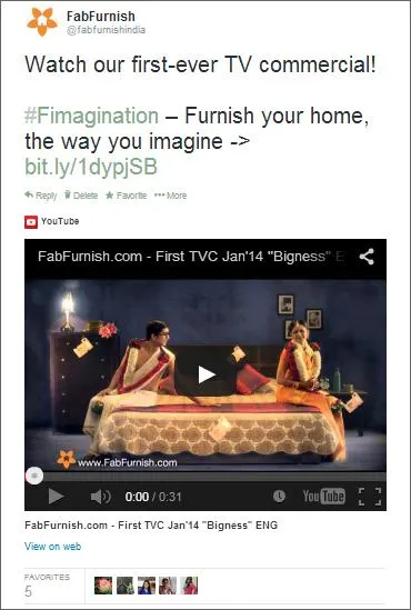 FabFurnish Tv Commercial