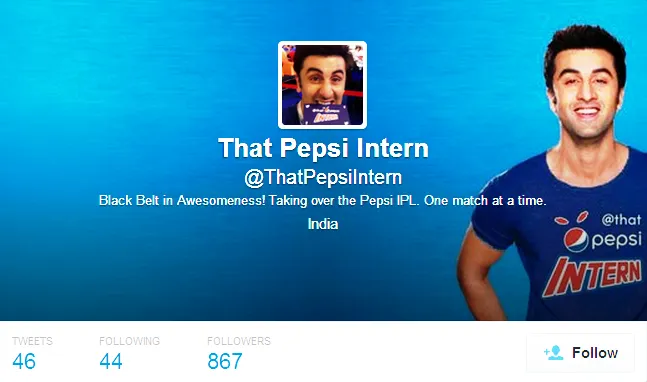 That Pepsi intern