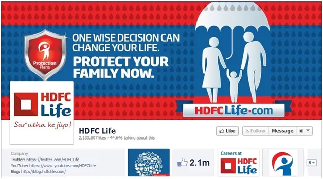 hdfc fb page
