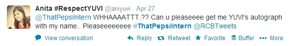 that Pepsi Intern yuvi fan