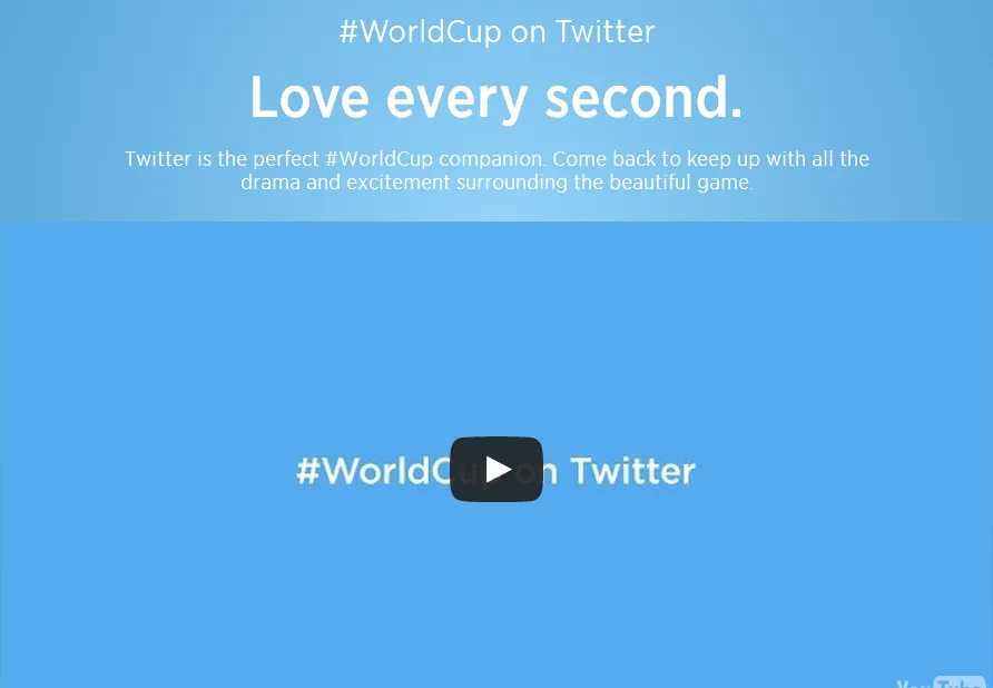 twitter world cup promotion page video