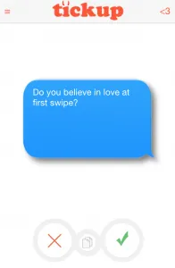 love at first swipe