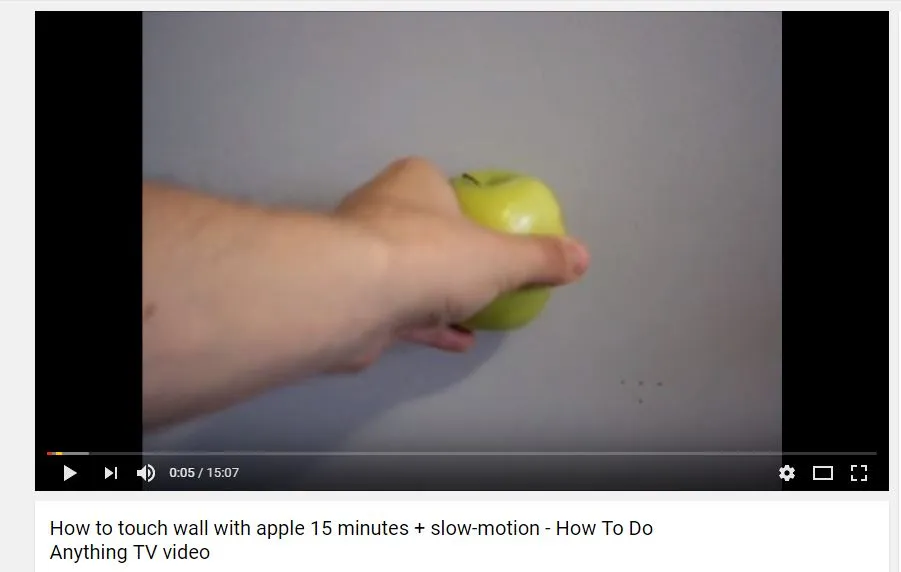 how to touch wall with apple