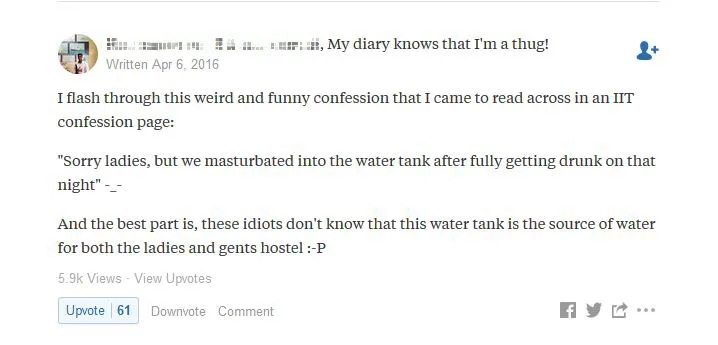 Absurd Quora confessions that will make you go WTF! | Social Samosa