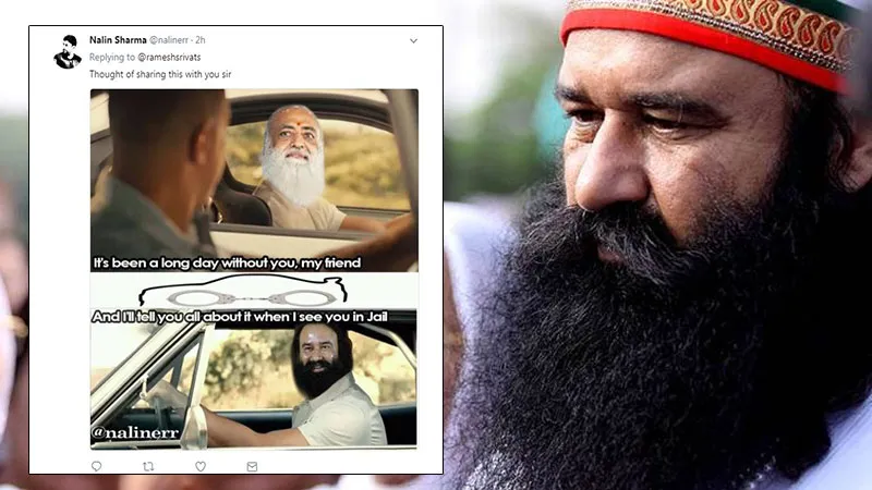 Twitter goes crazy with memes after Gurmeet Ram Rahim Singh's sentencing |  Social Samosa