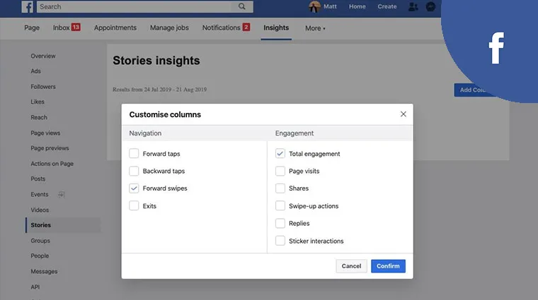Facebook to let page admins customize Story Insights - Social Samosa