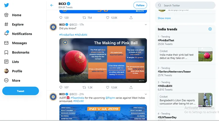 Pink Ball Test brand posts